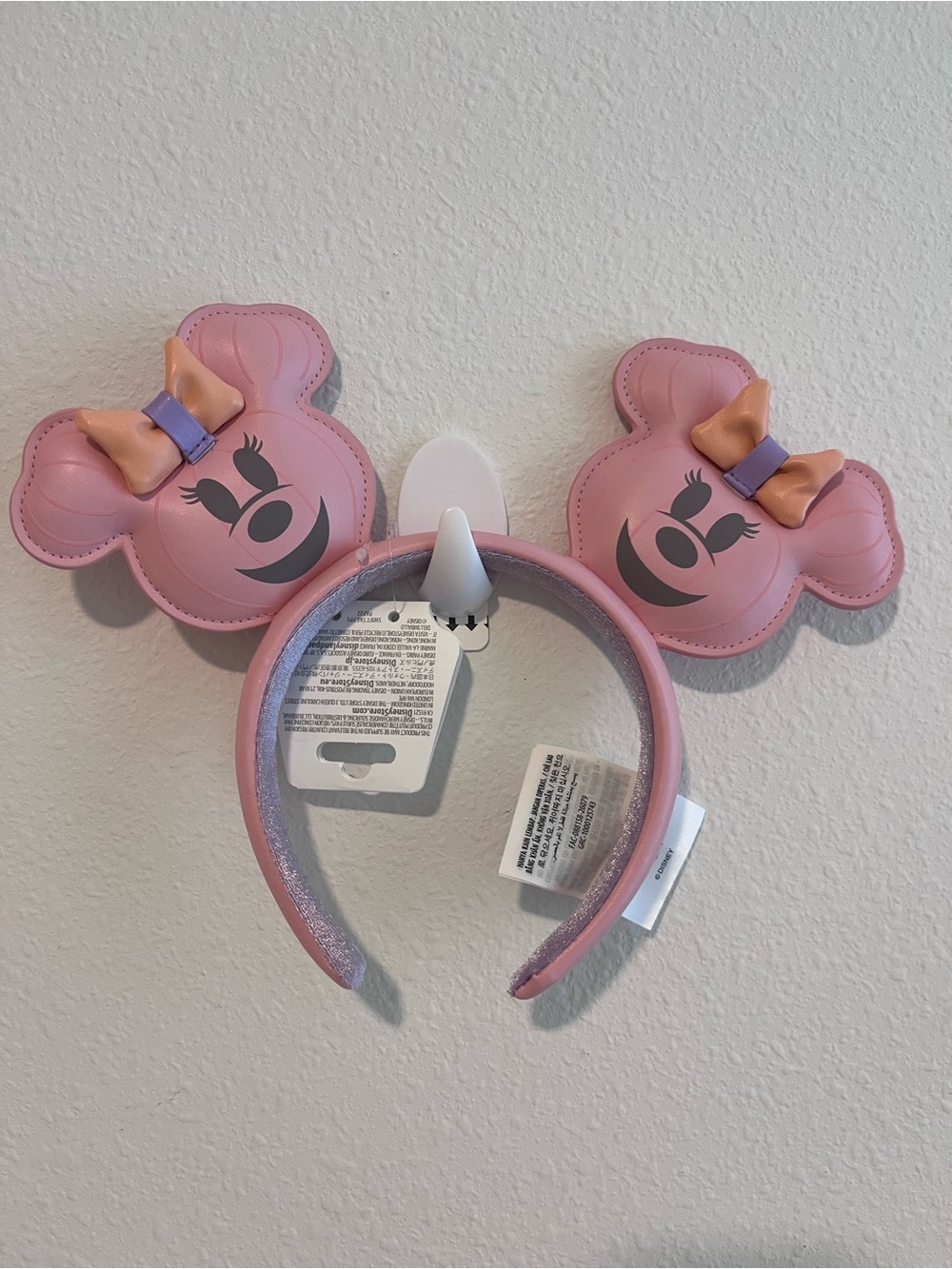 Disney 2026 Halloween Pink Minnie Mouse Pumpkin With Bow Ears